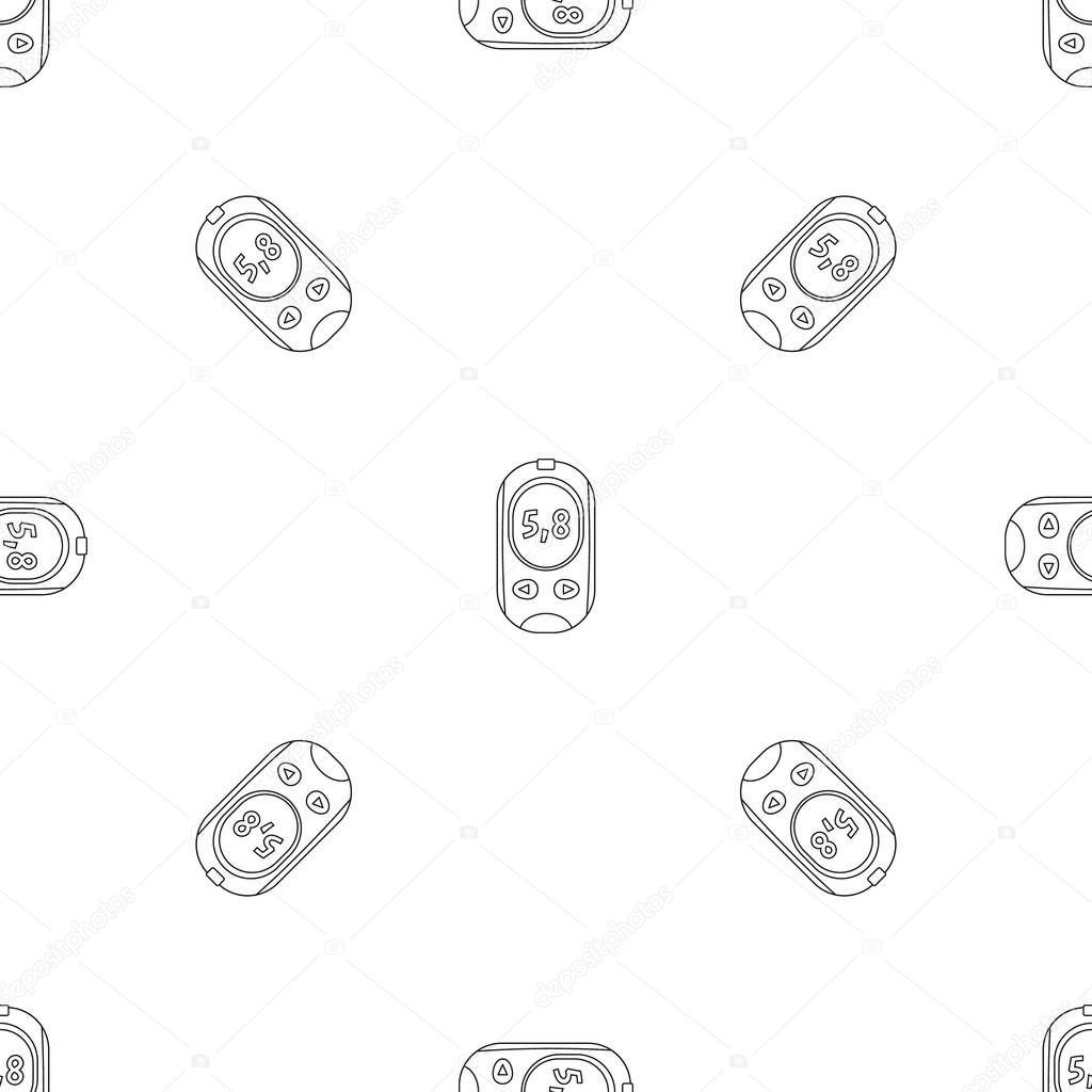 Glucose meter pattern seamless vector