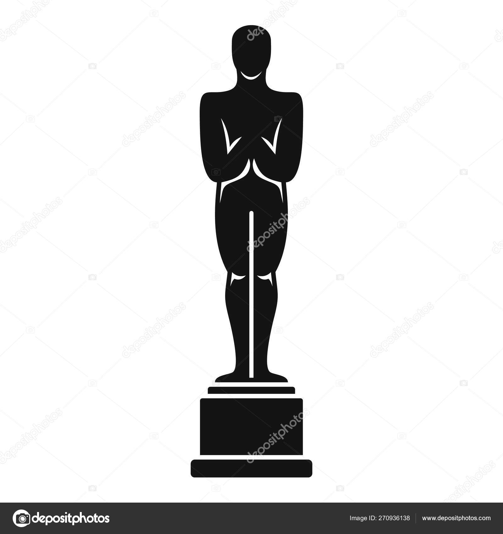 Oscar statue icon, simple style Stock Vector by ©anatolir 270936138