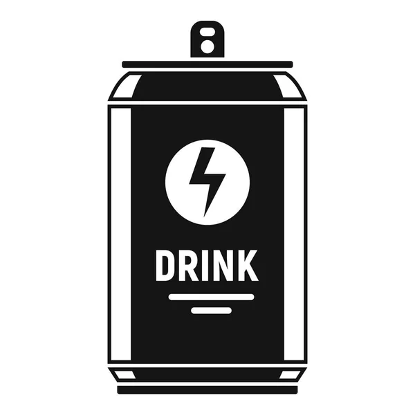 Energía bebida lata icono, estilo simple — Archivo Imágenes Vectoriales