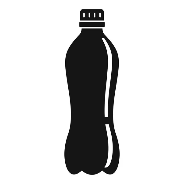Ícone de garrafa de água de plástico, estilo simples — Vetor de Stock