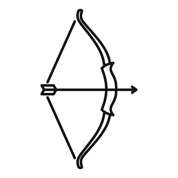 弓弓图标，轮廓风格 — 图库矢量图片