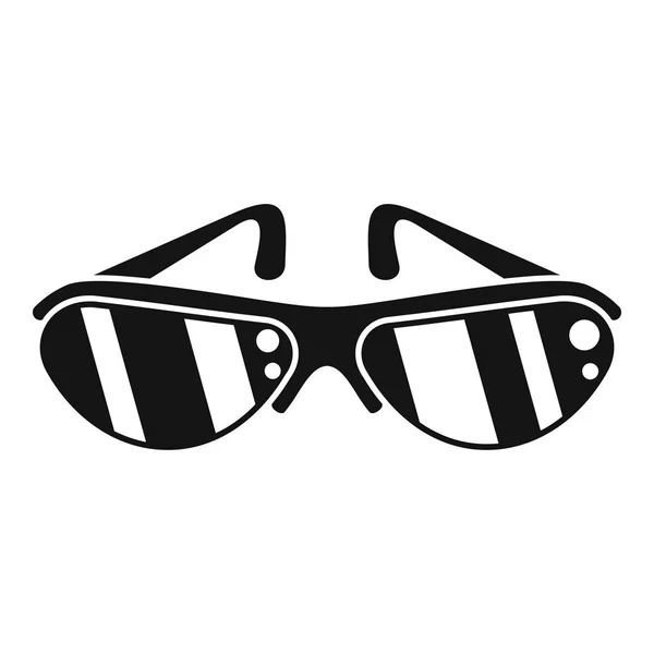 Icono de gafas de bicicleta, estilo simple — Vector de stock