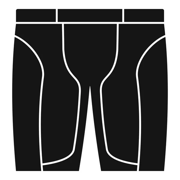 Bicicleta icono pantalones cortos, estilo simple — Archivo Imágenes Vectoriales