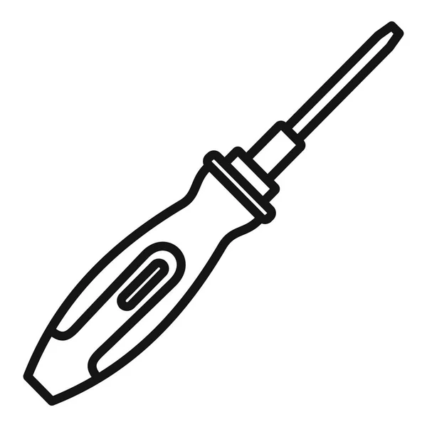 Rewdriver icon, outline style — стоковый вектор