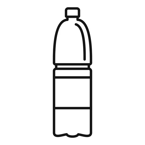 Icono de botella de agua, estilo de esquema — Vector de stock