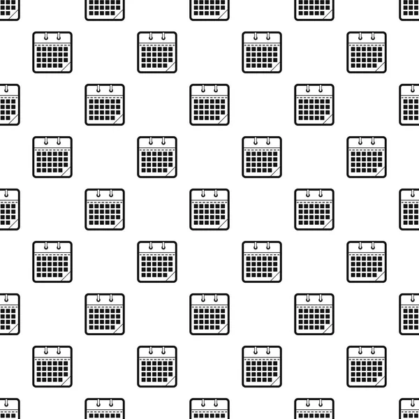 Kalender Büro Muster nahtloser Vektor — Stockvektor