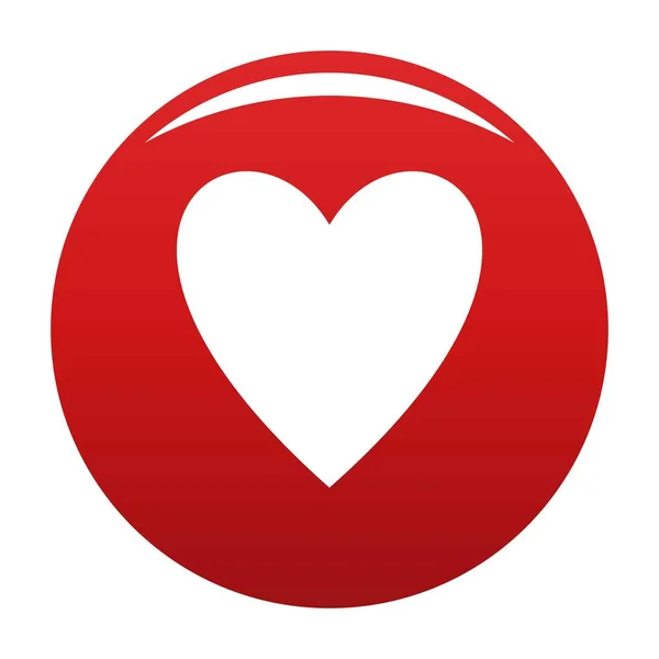 Vettore icona cuore aperto rosso — Vettoriale Stock