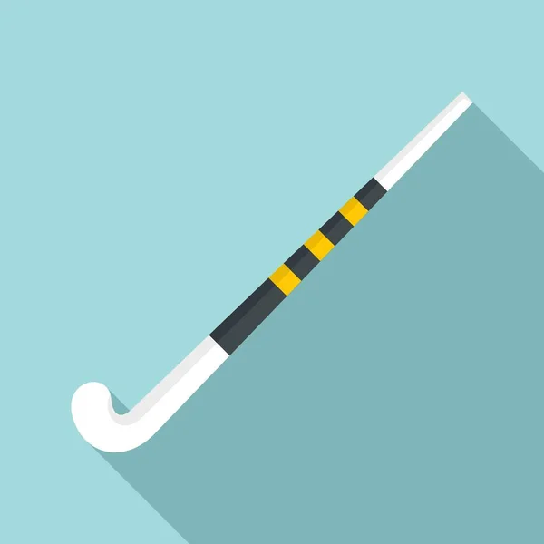 Campo icono palo de hockey, estilo plano — Archivo Imágenes Vectoriales
