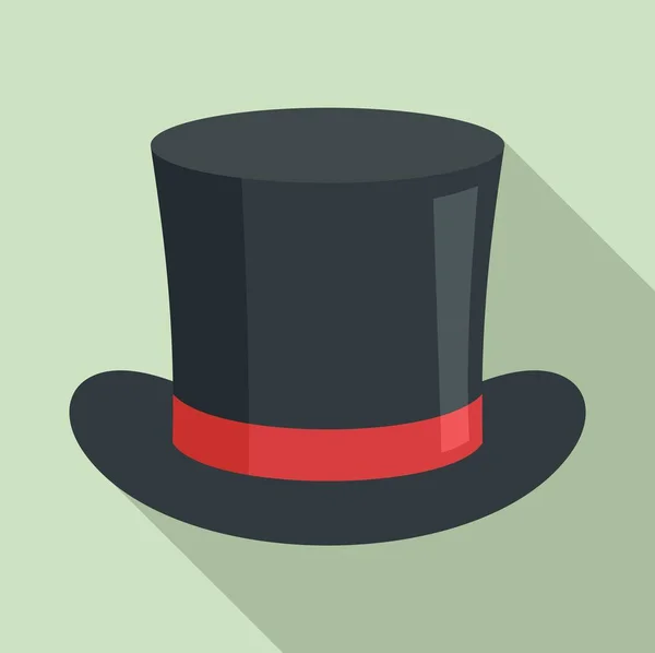 Icono de sombrero mágico, estilo plano — Vector de stock