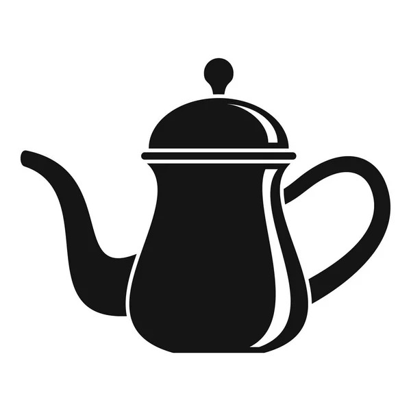 Arabská ikona hrnce kávy, jednoduchý styl — Stockový vektor