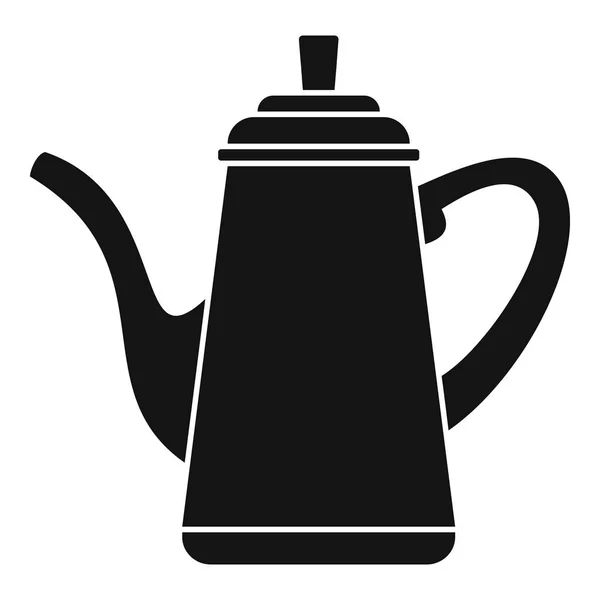 Ikona hrnce kávy, jednoduchý styl — Stockový vektor