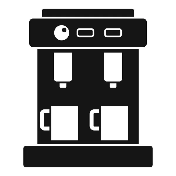 Bar icono de la máquina de café, estilo simple — Vector de stock