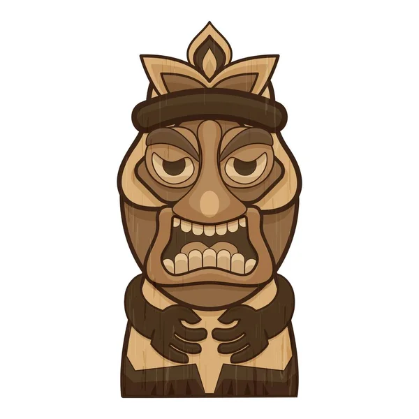 Icono de Tiki, estilo de dibujos animados — Vector de stock