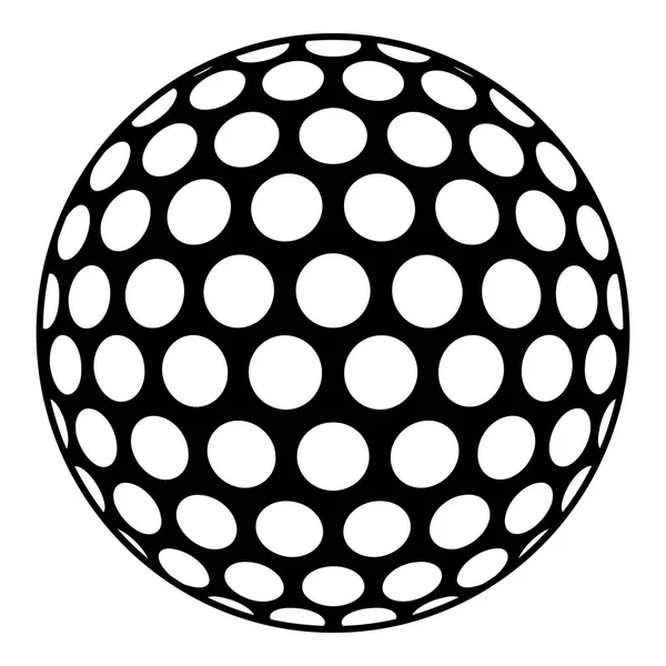 Icono de pelota de golf, estilo simple — Vector de stock