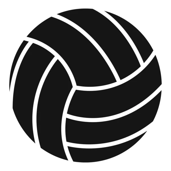 Volleyball-Ikone, einfacher Stil — Stockvektor