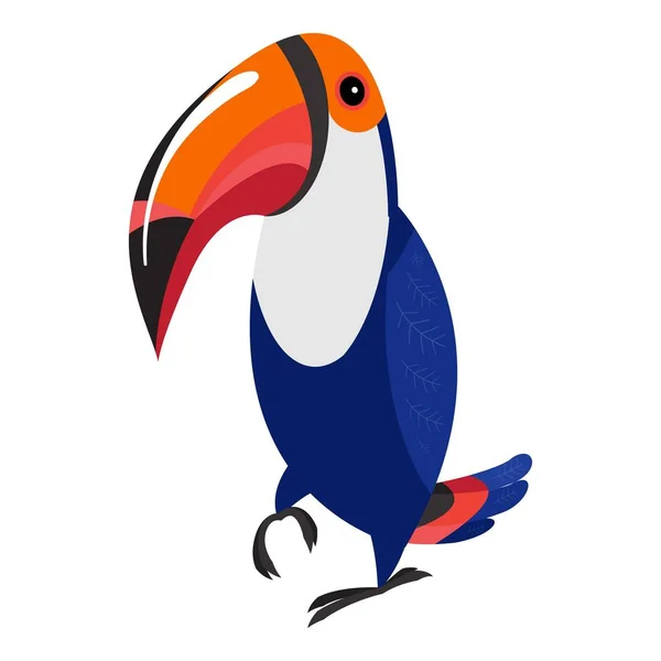 Toucan icono, estilo de dibujos animados — Archivo Imágenes Vectoriales