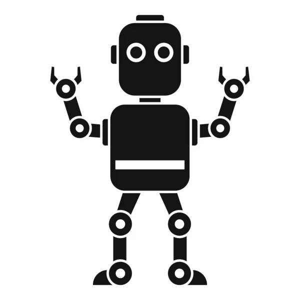 Intelligent robot icon, simple style — Stock Vector