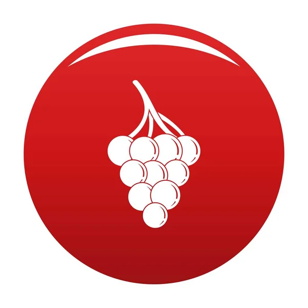 Petite icône de raisin vecteur rouge — Image vectorielle