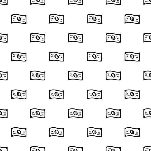 Modello di banconota vettore senza soluzione di continuità — Vettoriale Stock