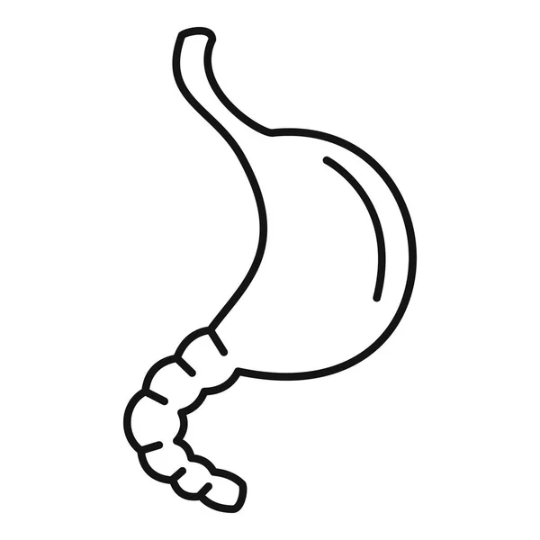 Icono de estómago, estilo de contorno — Archivo Imágenes Vectoriales