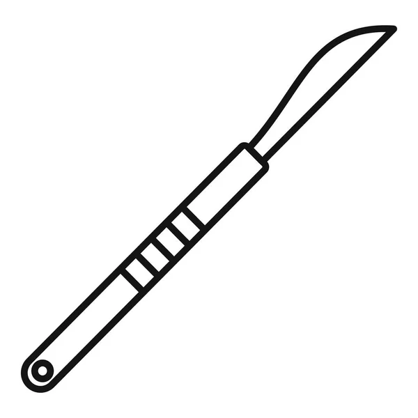 Skalpell-Symbol, Umrissstil — Stockvektor