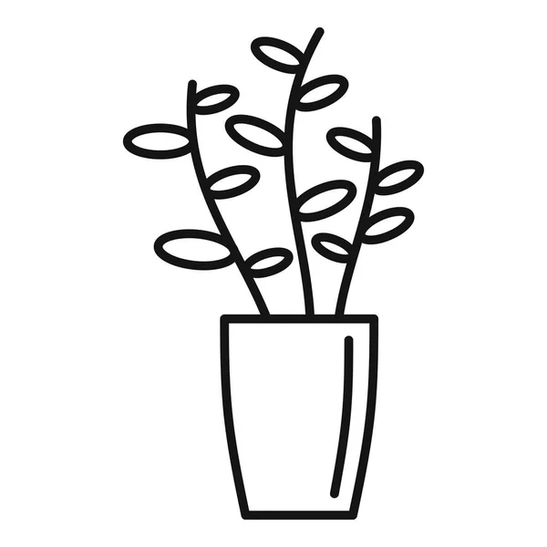 Gardenia plant icon, outline style