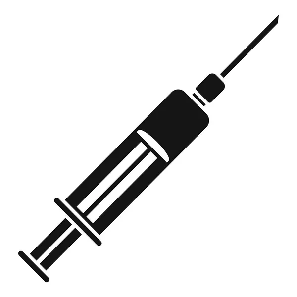 Bloed spuit pictogram, eenvoudige stijl — Stockvector