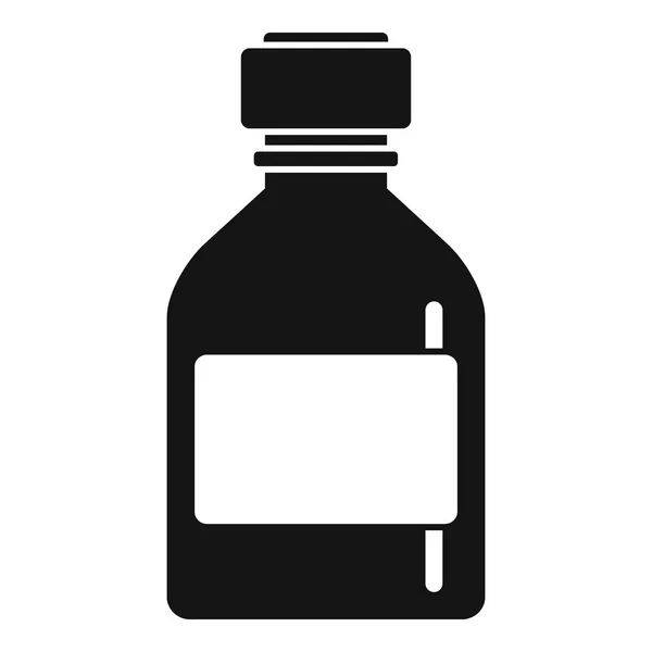 Ikona kapalné lékařské láhve, jednoduchý styl — Stockový vektor