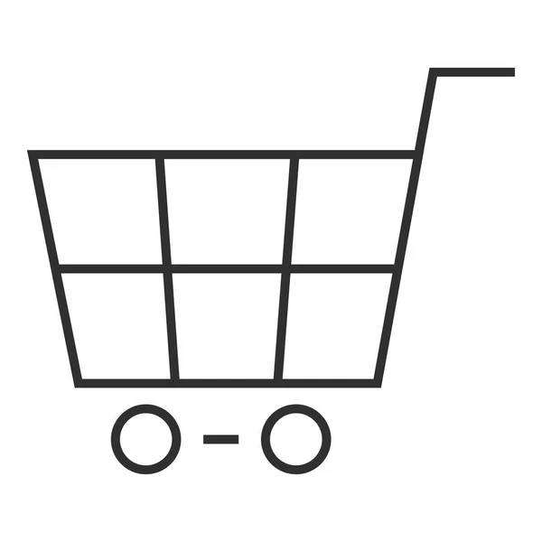 Icono del carrito de la tienda, estilo de esquema — Archivo Imágenes Vectoriales