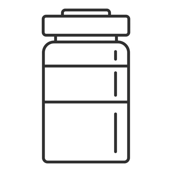 Rejection bottle icon, outline style — стоковый вектор