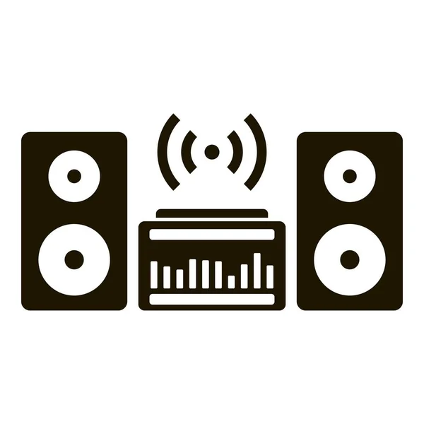 Sound system icon, simple style — Stock Vector