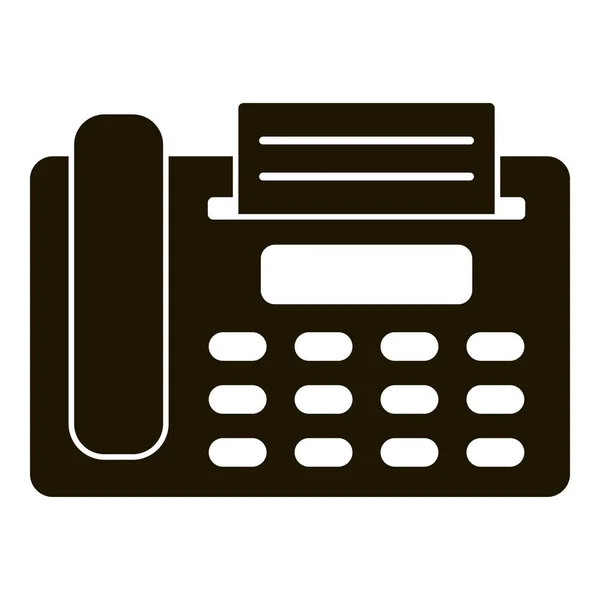 Fax telephone icon, simple style — Stock Vector