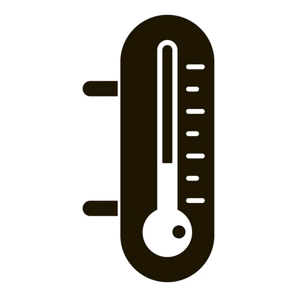 Thermometer-Symbol, einfacher Stil — Stockvektor