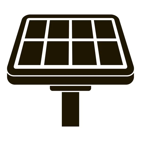 Icône panneau solaire, style simple — Image vectorielle