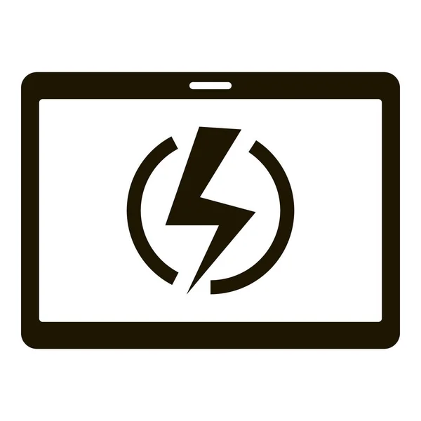 Super Charge Tablet-Symbol, einfacher Stil — Stockvektor