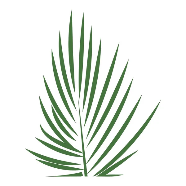 Icono de hoja de palma de Areca, estilo de dibujos animados — Vector de stock