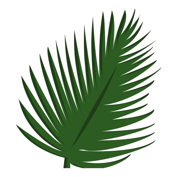 Icono de hoja de palmera, estilo de dibujos animados — Vector de stock