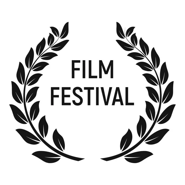 Film Festival Award icoon, eenvoudige stijl — Stockvector