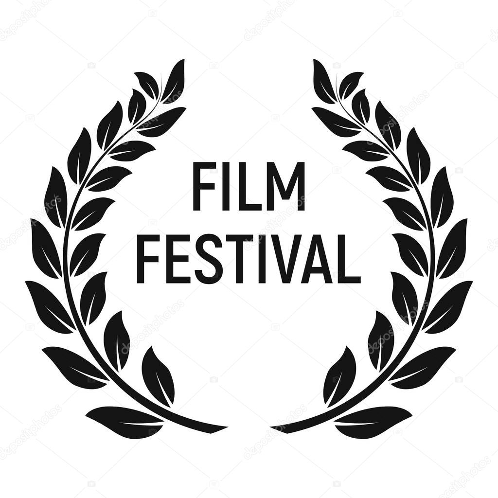 Film festival award icon, simple style