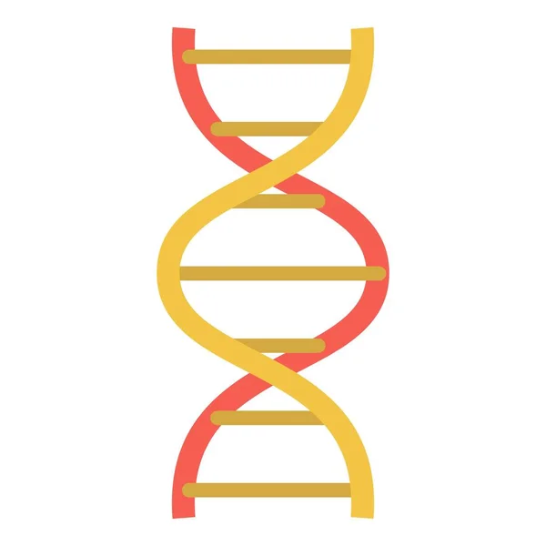 Ikon struktur dna lab, gaya datar - Stok Vektor