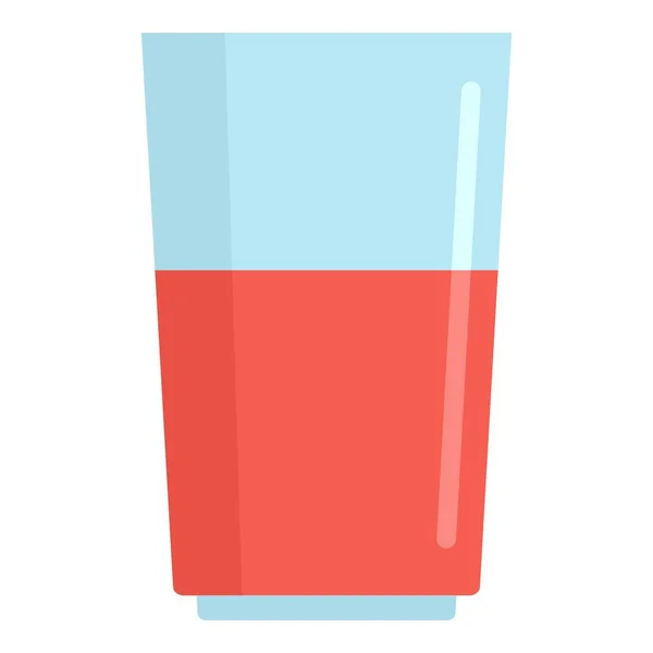 Blood flask icon, flat style — Stock Vector