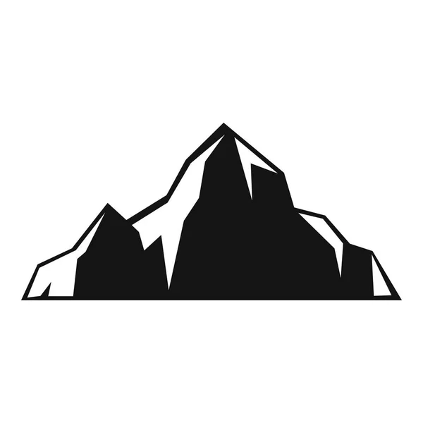 Mountains icon, simple style — Stock Vector