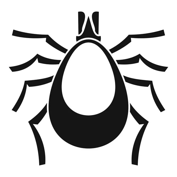 Allergie mijt icon, eenvoudige stijl — Stockvector