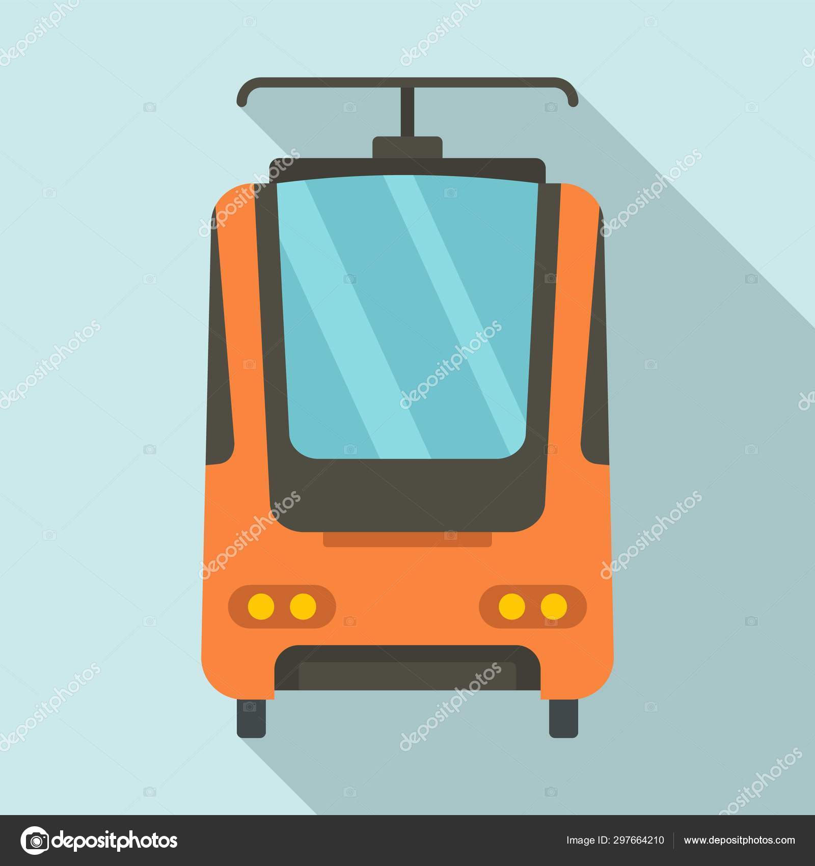 電車のアイコン フラット スタイル ストックベクター C Anatolir