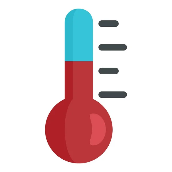 Outdoor temperature icon, flat style — Stock Vector