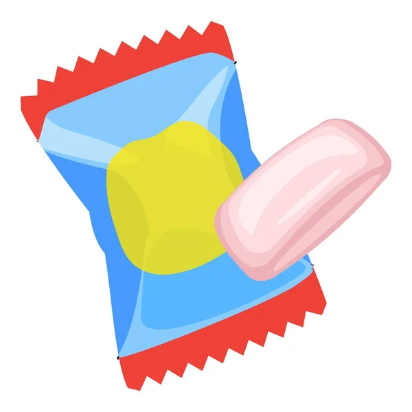 Gum pack icon, cartoon style — Stock Vector