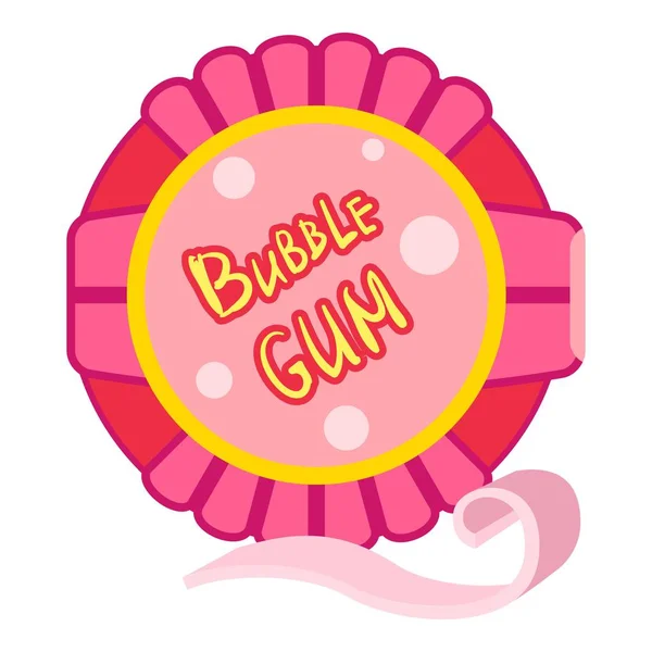 Bubble gum box icon, cartoon style — Stock Vector
