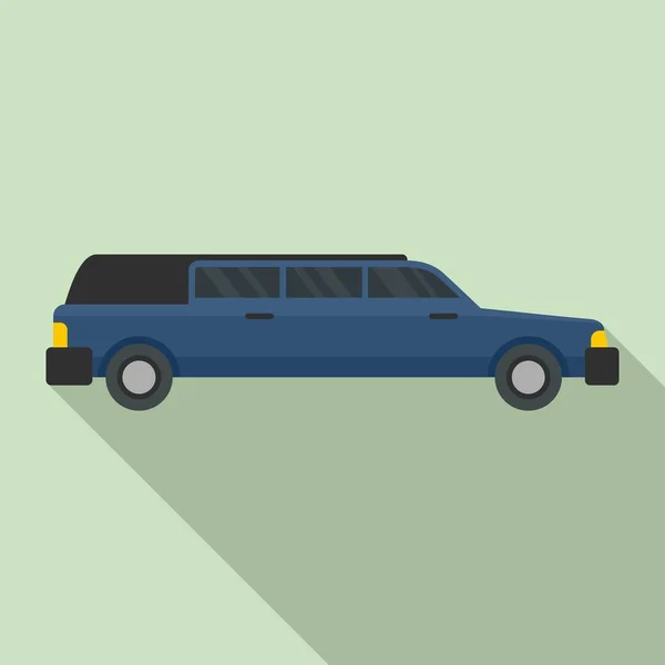 Icône de limousine personnelle, style plat — Image vectorielle