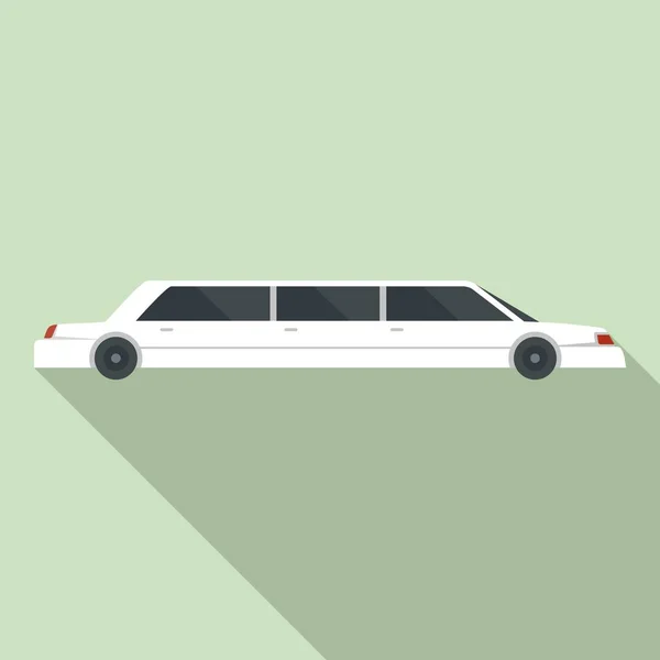 Modern limousine icon, flat style — Stock Vector