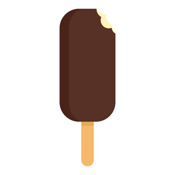 Bit Popsicle ikonę, płaski styl — Wektor stockowy